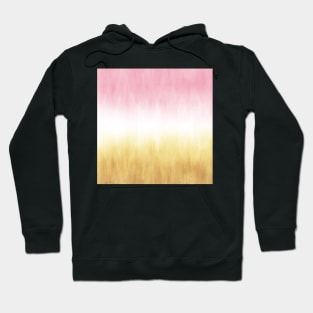 Pink and Yellow Painting Brush Strokes Modern Art Hoodie